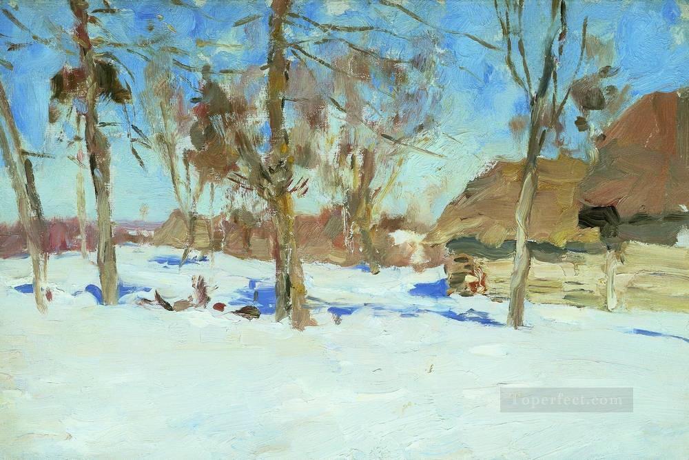 early march 1900 Isaac Levitan Oil Paintings